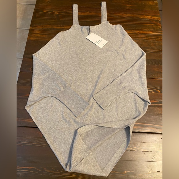 *SOLD* Zara Knitwear Collection Cold Shoulder Dolman Asymmetric Sweater Sz M NEW - Picture 12 of 12
